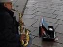 Milan Street Saxophonist does it expertly