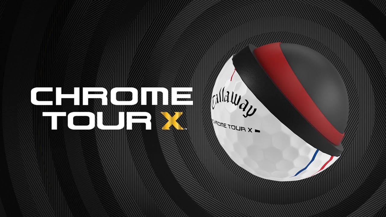 Chrome Tour X 360 Yellow Stripe Golf Balls