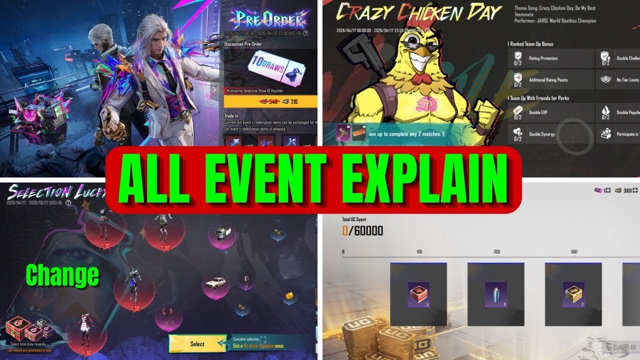 PRE ORDER EVENT IS HERE | SELECTION LUCKY SPIN CHANGES | RETURN AMAZING REBATE EVENT PUBG MOBILE
