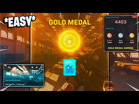 HOW TO GET GOLD MEDAL IN MARKSMAN CHALLENGE ON MODERN WARFARE! (MW "MARKSMAN CHALLENGE" GOLD TRIAL)