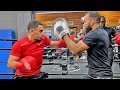 ANESONGIB LANDING CONCUSSIVE PUNCHES & SHOWS CRAZY POWER IN WORKOUT FOR AUSTIN MCBROOM!