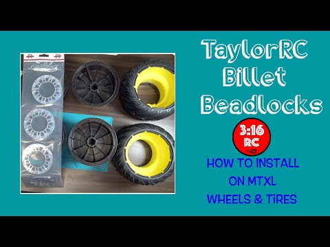 TayloRC Install 1/5 Scale Billet Bead Lock Wheels MTXL