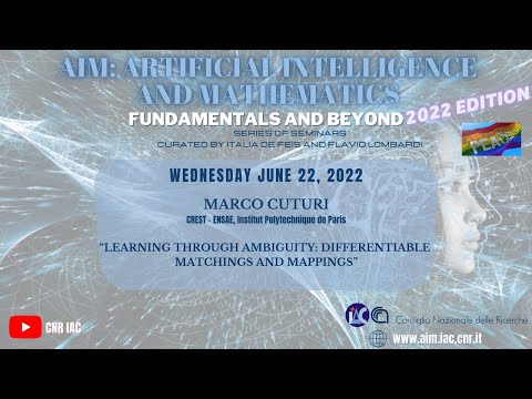 AIM seminars 2022: Marco Cuturi