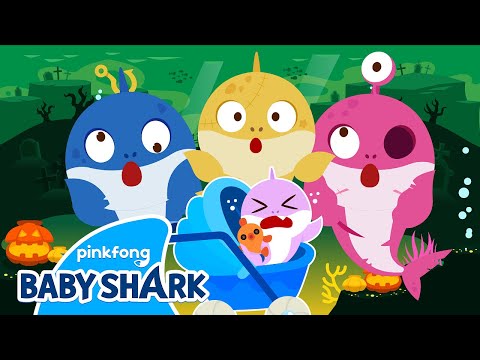 Peekaboo! Zombie Sharks Babysits on Halloween | +Compilation | Story for Kids | Baby Shark Official