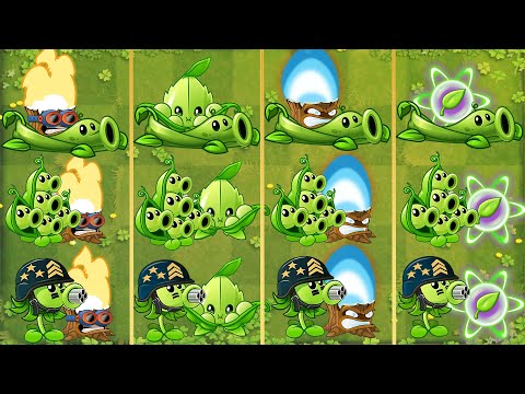 PvZ 2 Gameplay - Pea Vine & Pea Pod & Mega Gatling Pea Evolution & Fusion - Plant vs Plant
