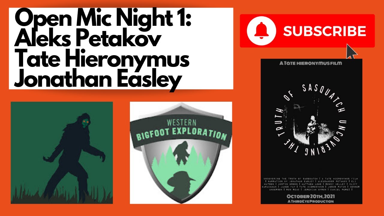 Open Lines Night 1: Aleks Petakov, Tate Hieronymus, and Jonathan Easley from Western Bigfoot Exploration