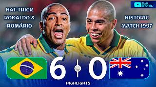 HAT-TRICK HISTÓRICO DE RONALDO E ROMÁRIO EM GOLEADA ÉPICA NA FINAL DA COPA DAS CONFEDERAÇÕES EM 1997