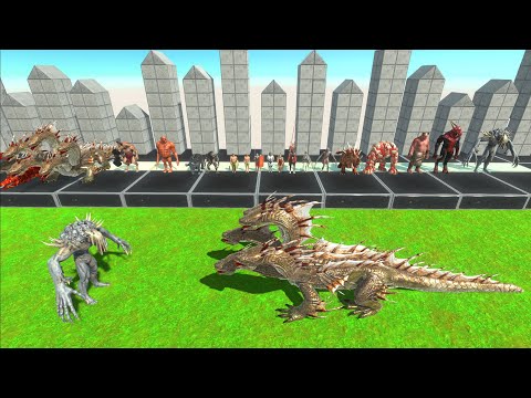 INFERNALS vs ANCIENT HUMANS+REPTILES+FANTASY - Animal Revolt Battle Simulator