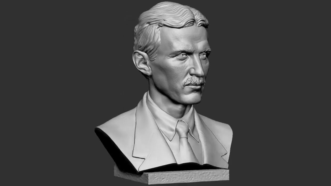 Nicola Tesla Modelo de Impressão 3D