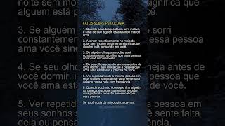 FATOS SOBRE PSICOLOGIA: