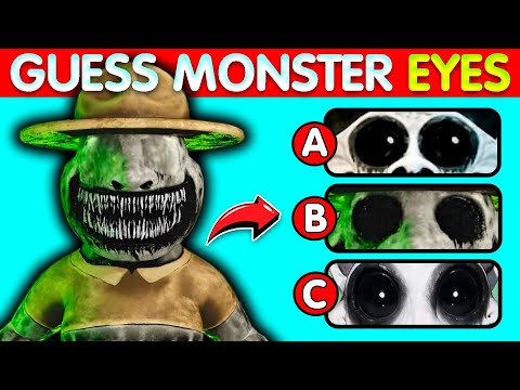 Guess The Monsters Eyes & Voice| Zoonomaly😱🖤Zookeeper🤠Smile Cat🐱Monster Fox🦊