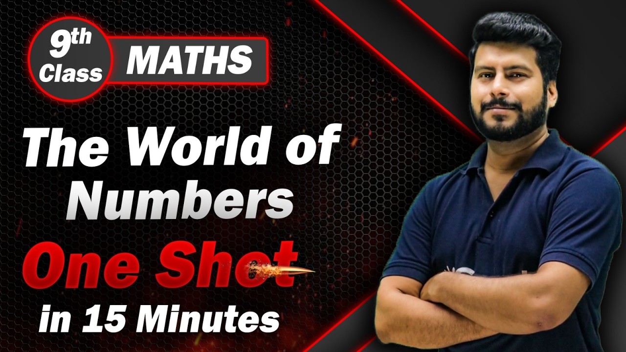 Complete Number System Class 9 in One Shot Revision in 15 Min | Class 9 Maths Chapter 1
