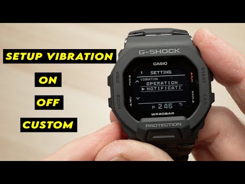Casio G-Shock GBD-200: How to Turn ON - OFF - CUSTOM Vibrations