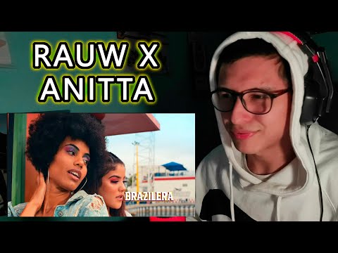 Rauw Alejandro x Anitta - Brazilera | REACCIÓN 🇨🇱