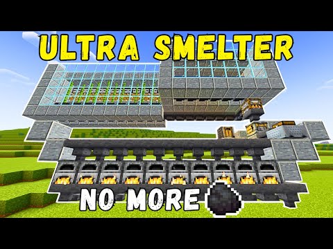 The Best Automatic SUPER SMELTER in Minecraft! (TUTORIAL)