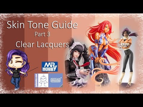 Resin Kit Tutorial:🎨 Clear Lacquer Skin Tone guide (Part 3) 👌🏻🙌🏼🤘🏾