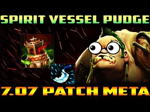 SPIRIT VESSEL PUDGE - DOTA 2 PATCH 7.07 - DUELING FATES -  NEW META PRO GAMEPLAY