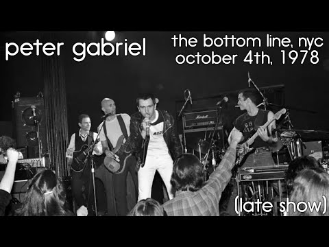 Peter Gabriel - Live In New York City - October 4th, 1978 (Evening Show)