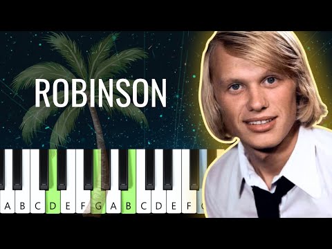 Jiří Korn - Robinson (piano tutorial | noty | MIDI | české písničky)