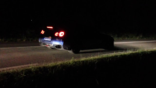 GT-R 700hp launch control lovely sound (with backfire!)