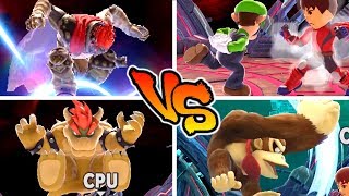 Super Smash Bros. Ultimate - Who has the Strongest Grounded Spike?