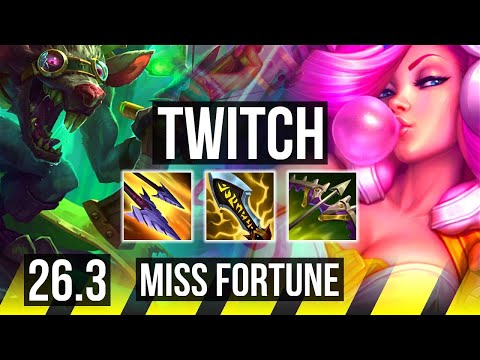 TWITCH & Lulu vs MISS FORTUNE & Rakan (ADC) | 79K damage | EUW Master | 26.3