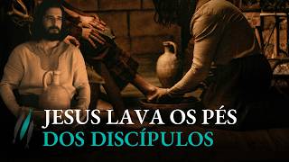 Jesus washes the disciples' feet in The Chosen.