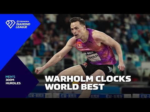Karsten Warholm runs WORLD BEST in Xiamen 300m hurdles - Wanda Diamond League 2025