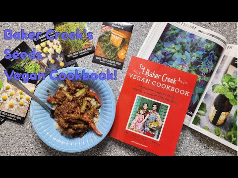 I Got the Baker Creek Seed Vegan Cookbook! Let's Make a Stir Fry & Review!
