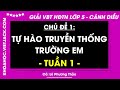 Vở bài tập Hoạt động trải nghiệm Lớp 5 Tuần 1 - trang 3, 4