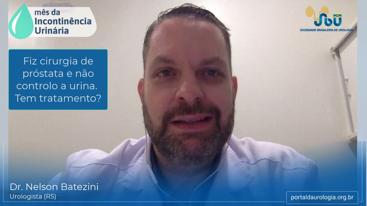 Fiz cirurgia de próstata e não controlo a urina. Tem tratamento?