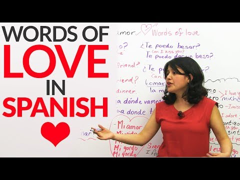 Learn Words of LOVE in Spanish ❤ ❤ ❤ Video