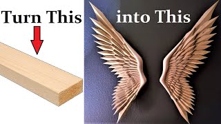 How -To Carve Wings From Pine 2X4&#39;s