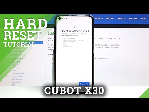 How to Hard Reset CUBOT X30 – Factory Reset by Settings
