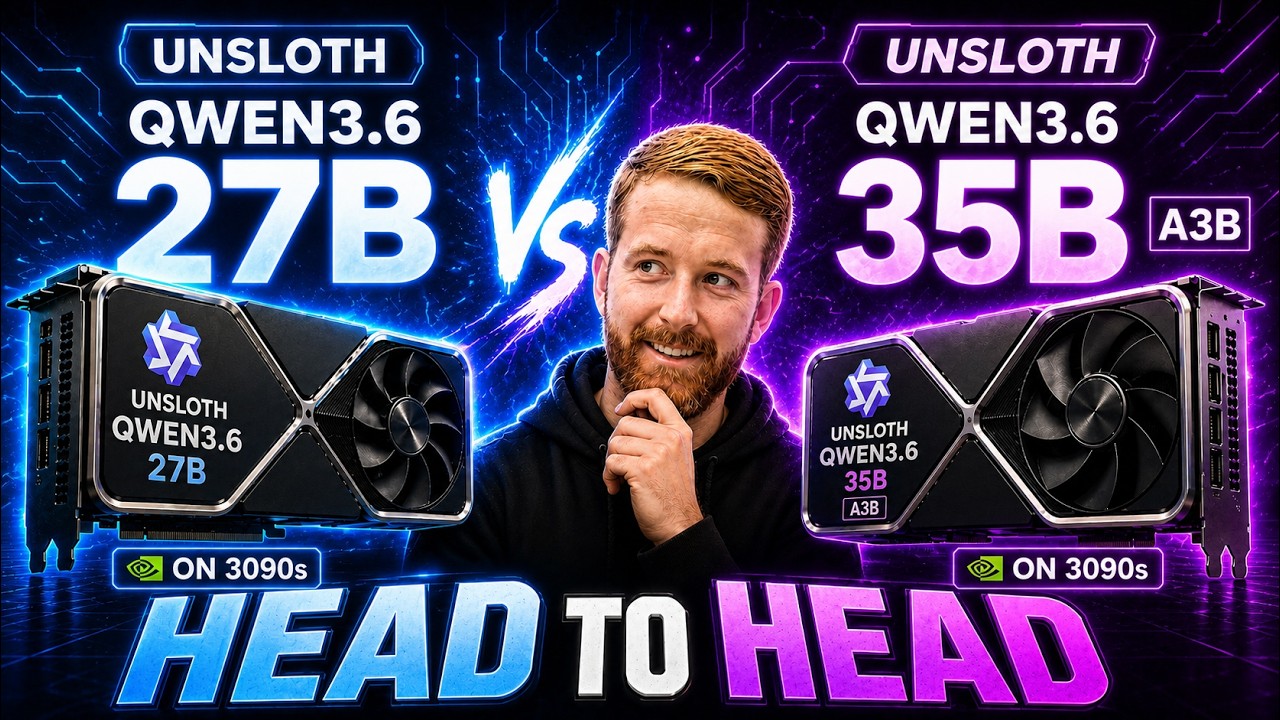 Qwen3.6 27B vs 35B Unsloth on RTX 3090s | Head-to-Head