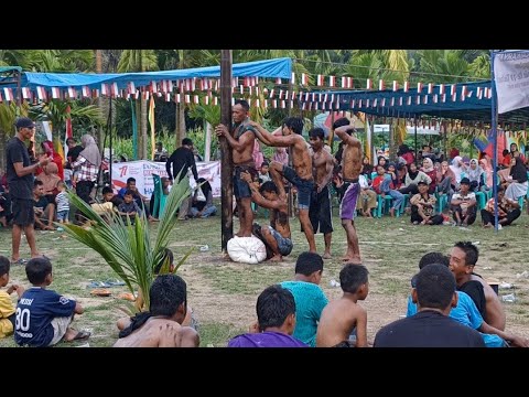 LOMBA PANJAT PINANG || HUT RI Ke-77 || Indragiri Hulu 2022