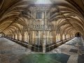 The Cloisters of Norwich Cathedral with Cathedral Guide, Caroline Ball.