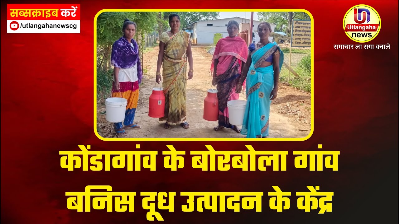 कोंडागांव के बोरबोला गांव बनिस दूध उत्पादन के केंद्र