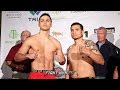 JOEY SPENCER VS. OSIAS VASQUEZ - FULL WEIGH IN AND FACE OFF VIDEO