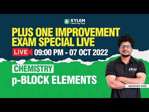 Plus one - Chemistry | P Block Elements | Improvement Exam | XYLEM +1 +2