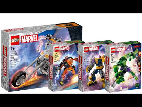 All LEGO Marvel Mech Armour sets 2023 Compilation/Collection Speed Build
