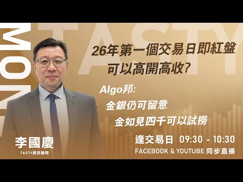 TASTY MONEY Live 2026-01-02 | 港股財經直播 | 即市分析