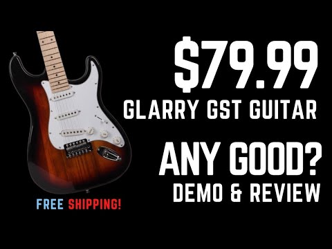 Glarry GST Rosewood Fingerboard Electric Guitar Black image 11