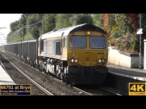 66751 at Bryn - 09th October 2020