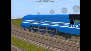 LMS Coronation vs Rebuilt Merchant Navy Racing Trainz