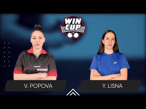 07:00 Valeriia Popova - Yaroslava Lisna 25.04.2025 | WINCUP Women Professional Table 1