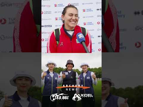 Alejandra Valencia and Kim Woojin kept the hot spots in Berlin | @TRUBALLAXCEL #ArcheryNews #shorts