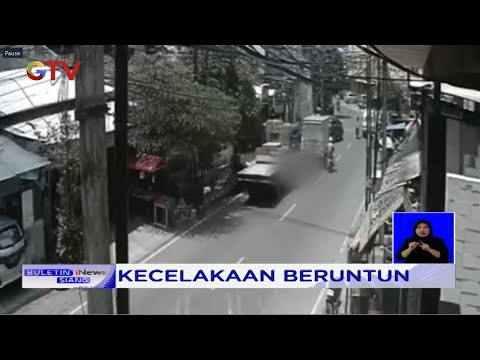 CCTV Rekam Truk Oleng, Tabrak Ibu Pengemudi Ojol Hingga Tewas - BIS 21/09