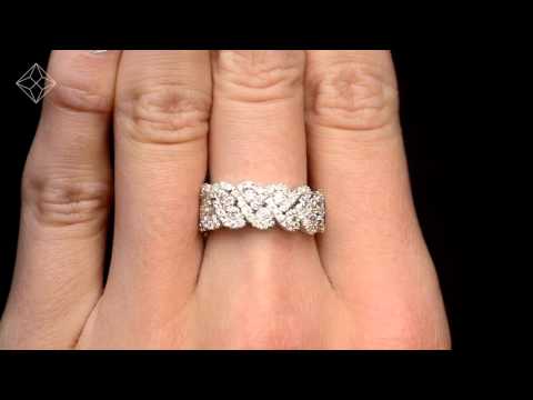 N4546Y - Diamond Weave Ring 1.20CT H/Si in 18K Gold