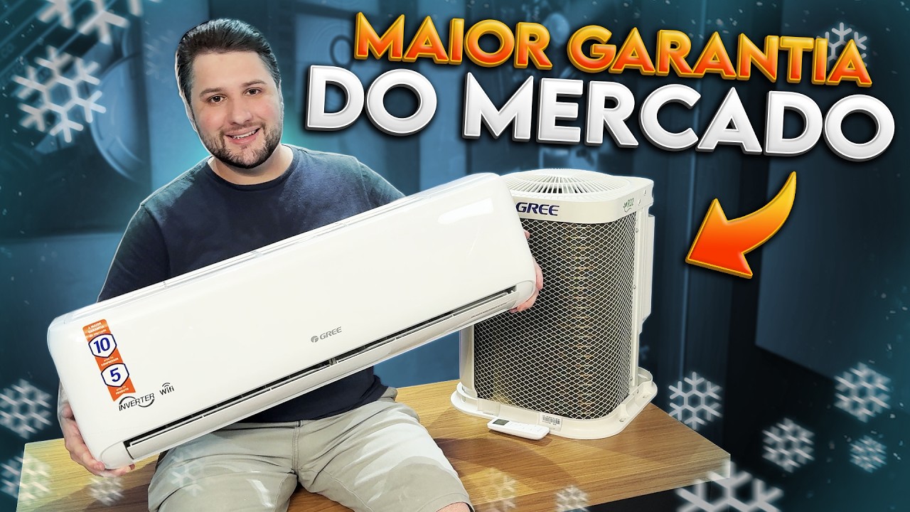 Miniatura da avaliação em vídeo de Ar Condicionado Split Gree G-Top Auto Inverter 9000 BTU/h Frio